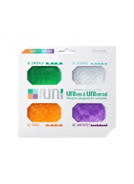 Набор из 4 мастурбаторов-стимуляторов Tenga Uni Variety Pack - Tenga - в Кисловодске купить с доставкой