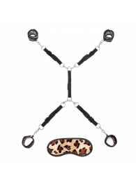 Леопардовая фиксация на матрас для рук и ног Classic Bedspreader - Lux Fetish - купить с доставкой в Кисловодске