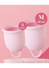 Набор из 2 розовых менструальных чаш Aura - HOT planet - купить с доставкой в Кисловодске