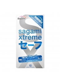 Презервативы Sagami Xtreme Ultrasafe с двойным количеством смазки - 10 шт. - Sagami - купить с доставкой в Кисловодске