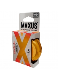Презервативы анатомической формы Maxus Sensual - 3 шт. - Maxus - купить с доставкой в Кисловодске
