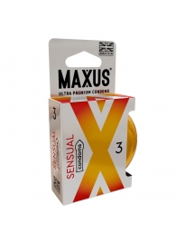 Презервативы анатомической формы Maxus Sensual - 3 шт. - Maxus - купить с доставкой в Кисловодске