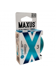 Презервативы Maxus G spot с двойной спиралью - 3 шт. - Maxus - купить с доставкой в Кисловодске