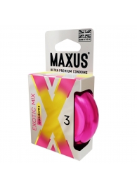 Ароматизированные презервативы Maxus Exotic Mix - 3 шт. - Maxus - купить с доставкой в Кисловодске