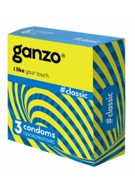 Классические презервативы с обильной смазкой Ganzo Classic - 3 шт. - Ganzo - купить с доставкой в Кисловодске
