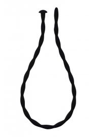 Черный уретральный массажер Glide Large - 30 см. - Lola Games - купить с доставкой в Кисловодске