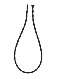 Черный уретральный массажер Glide Medium - 30 см. - Lola Games - купить с доставкой в Кисловодске