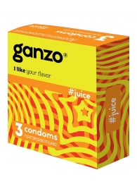 Ароматизированные презервативы Ganzo Juice - 3 шт. - Ganzo - купить с доставкой в Кисловодске