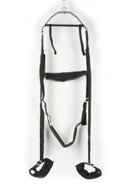 Черные секс-качели из широких ремней - Orion - купить с доставкой в Кисловодске