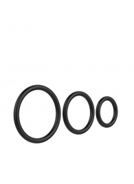 Набор из 3 чёрных колец различного диаметра - Baile - в Кисловодске купить с доставкой