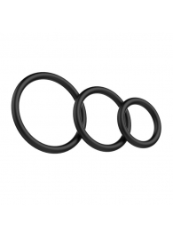 Набор из 3 чёрных колец различного диаметра - Baile - в Кисловодске купить с доставкой