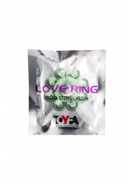 Зеленое эрекционное кольцо-цветок - Toyfa Basic - в Кисловодске купить с доставкой