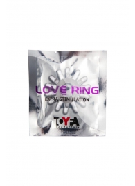 Прозрачное гелевое эрекционное кольцо с шипиками - Toyfa Basic - в Кисловодске купить с доставкой