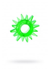Зеленое эрекционное кольцо-солнце - Toyfa Basic - в Кисловодске купить с доставкой