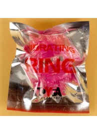 Розовое виброкольцо с двумя батарейками - Toyfa Basic - в Кисловодске купить с доставкой