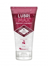 Интимный гель-смазка на водной основе Lubrimax Magic Cherry - 75 мл. - ИнтелБИО - купить с доставкой в Кисловодске