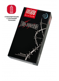 Презервативы с точками Elasun Big Dotted - 10 шт. - Elasun - купить с доставкой в Кисловодске