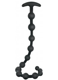 Черные анальные бусы Anal beads - 50 см. - Orion