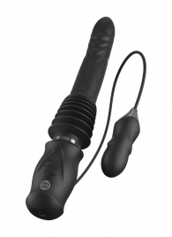 Черный автоматический вибромассажер с вибропулей Ultimate Silicone Thruster - Pipedream - купить с доставкой в Кисловодске