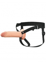 Полый страпон на ремнях 8’’ Hollow Silicone Strap-on - Pipedream - купить с доставкой в Кисловодске
