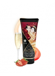 Массажный крем для тела с ароматом клубники и шампанского Sparkling Strawberry Wine - 200 мл. - Shunga - купить с доставкой в Кисловодске