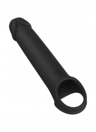 Черная насадка-удлинитель с вибрацией Vibrating Extender With Remote - Dream Toys - в Кисловодске купить с доставкой