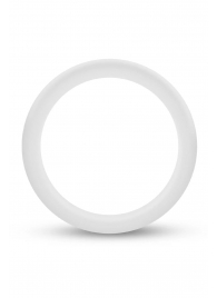 Белое люминесцентное эрекционное кольцо Silicone Glo Cock Ring - Blush Novelties - в Кисловодске купить с доставкой