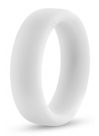 Белое люминесцентное эрекционное кольцо Silicone Glo Cock Ring - Blush Novelties - в Кисловодске купить с доставкой