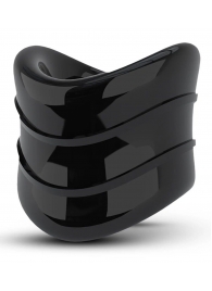 Черное эрекционное кольцо на мошонку Beef Ball Stretcher Snug X Long - Blush Novelties - в Кисловодске купить с доставкой