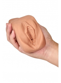 Маструбатор-вагина с вибрацией Soft   Wet Renata Realistic Tan Masturbator - Blush Novelties - в Кисловодске купить с доставкой
