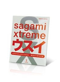 Ультратонкий презерватив Sagami Xtreme SUPERTHIN - 1 шт. - Sagami - купить с доставкой в Кисловодске