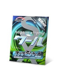 Презерватив Sagami Xtreme Mint с ароматом мяты - 1 шт. - Sagami - купить с доставкой в Кисловодске