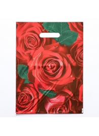 Пакет с цветочным принтом и вырубной ручкой (30х40 см) - Сима-Ленд - купить с доставкой в Кисловодске