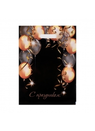 Пакет с вырубной ручкой и принтом в виде шариков (30х40 см) - Сима-Ленд - купить с доставкой в Кисловодске