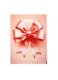 Пакет с принтом в виде банта с вырубной ручкой (30х40 см) - Сима-Ленд - купить с доставкой в Кисловодске