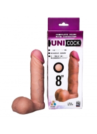 Фаллическая насадка для страпона UNICOCK 8  - 20 см. - LOVETOY (А-Полимер) - купить с доставкой в Кисловодске