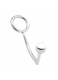 Кольцо на пенис с анальным стимулятором Stainless Steel Anal Hook   Cock Ring - BlueLine - в Кисловодске купить с доставкой