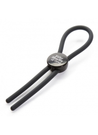 Тёмно-серое эрекционное кольцо с зажимом Again and Again Adjustable Cock Ring - Fifty Shades of Grey - в Кисловодске купить с доставкой