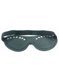 Черная маска с декором - БДСМ Арсенал - купить с доставкой в Кисловодске