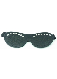 Черная маска с декором - БДСМ Арсенал - купить с доставкой в Кисловодске