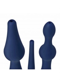 Набор из 3 универсальных насадок для анального душа Universal 3 Piece Silicone Enema Attachment Set - XR Brands - купить с доставкой в Кисловодске
