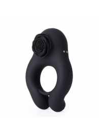 Черное эрекционное кольцо Abe с пультом ДУ - BeYourLover - в Кисловодске купить с доставкой
