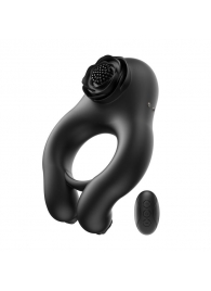 Черное эрекционное кольцо Abe с пультом ДУ - BeYourLover - в Кисловодске купить с доставкой