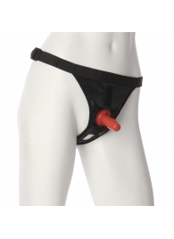 Трусики со штырьком для фиксации насадок Ultra Harness with Plug - Doc Johnson - купить с доставкой в Кисловодске