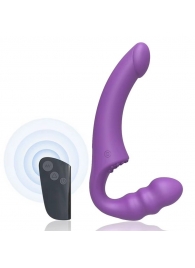 Фиолетовый безремневой страпон Straples Strap-On Dildo - Erokay - купить с доставкой в Кисловодске