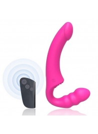 Розовый безремневой страпон Straples Strap-On Dildo - Erokay - купить с доставкой в Кисловодске