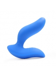 Синий вибромассажер простаты 3,5’’ Curve P-spot Massager - 12 см. - Erokay - в Кисловодске купить с доставкой