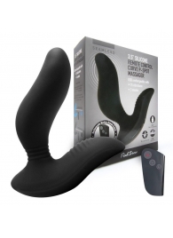 Черный вибромассажер простаты 3,5’’ Remote Control Curve P-spot Massager - 12 см. - Erokay - в Кисловодске купить с доставкой