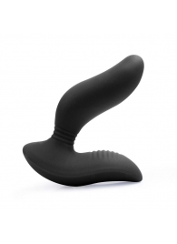 Черный вибромассажер простаты 3,5’’ Curve P-spot Massager - 12 см. - Erokay - в Кисловодске купить с доставкой