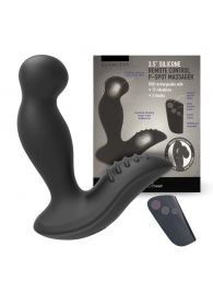 Черный вибромассажер простаты 3,5’’ Remote Control P-spot Massager - 12,5 см. - Erokay - в Кисловодске купить с доставкой
